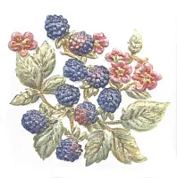 Декор Оранжерея Ежевика глянц, 9,9x9,9, арт. TFA010