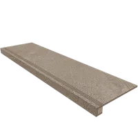 Ступень Grey Set Steptrade GB02 Комплект прямоугол бортик с насечками + Подступенок мат 33x120 арт. 39859