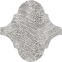 Декор Curvytile Lithium Zig-Zag Grey, 26,5x26,5