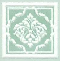 Вставка Петергоф зеленый, 7,7x7,7 8 мм, арт. AD/D327/SG1547