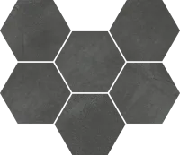 Мозаика Континуум Петрол Гексагон мат 25x29 9 мм арт. 620110000190