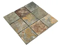 Мозаика MS0546(4) СЛАНЕЦ серо-ржавый, 30,5x30,5 12 мм, арт. 52243