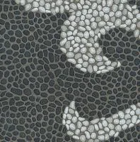 Керамогранит Багатти белый чёрный обрезной мат, 80x80 11 мм, арт. DD843300R