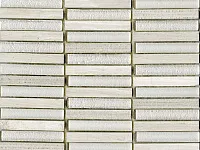 Мозаика Time Text Linear Silver Wood глянц, 30,5x30 8 мм, арт. L241709501