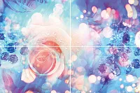 Панно Rose P4D267 из 4-х плиток глянц, 40x60