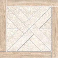 Декор Urban Quarzite Бежевый с деревянной рамкой, 45x45, арт. K943930