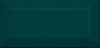 Плитка Клемансо зелёный тёмный грань, 7,4x15 9,2 мм, арт. 16059