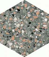 Керамогранит Terrazzo Teal мат, 32x36,8