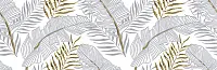 Декор Диаманте листья, 20x60 8 мм, арт. 1664-0203