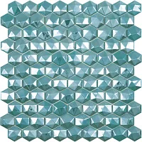 Мозаика DIAMOND 370D TURQUOISE глянц, 30,7x31,7 7 мм