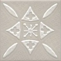 Декор Бахия 2 серый светлый мат 9,8x9,8 7 мм арт. KMD3STA018GN