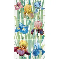 Панно FIORI Ирисы (3 шт.) 377017, 75x40