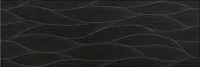 Плитка Siena Ondas negro глянц, 25x75