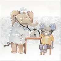 Декор Айболит 3 мат, 20x20 6,9 мм, арт. VT/A503/5009