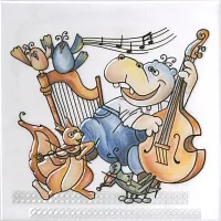 Декор Симфония 3 глянцевый глянц, 20x20 6,9 мм, арт. VT/A482/5232