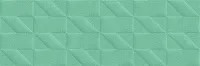 Плитка Outfit Turquoise Struttura Tetris 3D мат, 25x76 10 мм, арт. M129