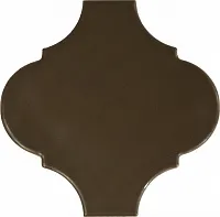 Плитка Arabesque Tufo - коричневый мат, 14,5x14,5