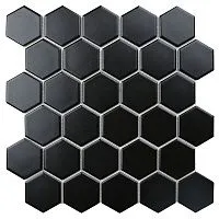 Мозаика Hexagon small Black Matt MT83000/IDL4810 мат 26,5x27,8 6 мм арт. С0002906