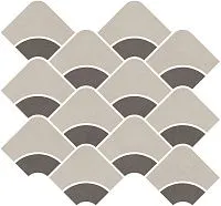 Мозаика Таделакт наборный бежевый светлый коричневый обрезной мат 30x28 9 мм арт. KMD2HID008BR