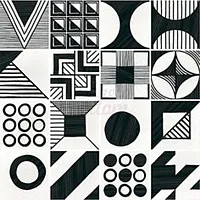Керамогранит Caprice Patchwork B&W, 20x20