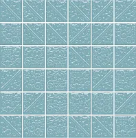 Плитка Ла-Виллет бирюзовый темный, 30,1x30,1 6,9 мм, арт. 21030