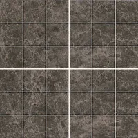 Декор Мерджеллина коричневый тёмный полотно, 30,1x30,1 7 мм, арт. MM5249