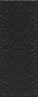 Плитка Альвао структура черный матовый мат, 20x50 8,9 мм, арт. 7230