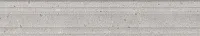 Бордюр Риккарди серый светлый матовый структура обрезной мат, 7,3x40 27 мм, арт. BLF010R