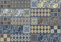 Декор Камлот Индиго "Эйша" мат, 27,8x40,5, арт. 582552002