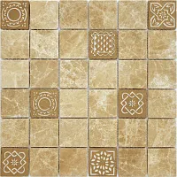 Мозаика Art Emperador Light MAT 48x48x8 мат, 30x30 8 мм