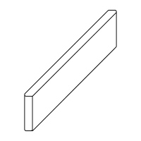 Плинтус ПОРТОФИНО БЕЖ мат, 7,2x45 8 мм, арт. 610130004722