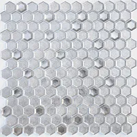 Мозаика Argento grani hexagon 13x23x6, 30x30 6 мм