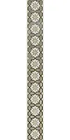 Бордюр Серенада 2 глянцевый обрезной глянц, 7,2x60 9 мм, арт. VT/A572/11000R