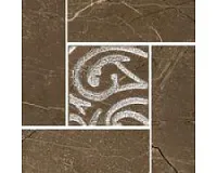 Вставка ARKOS Brown Classic полир, 9,8x9,8