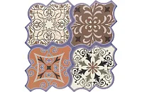 Плитка Eternity Deco Azul мат, 45x45 10 мм