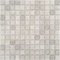 Мозаика Travertino Silver MAT 23x23x4 PET мат, 29,8x29,8 4 мм