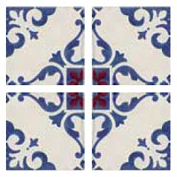 Декор Jolie Blanc Bleu Trama, 10x10, арт. 8330