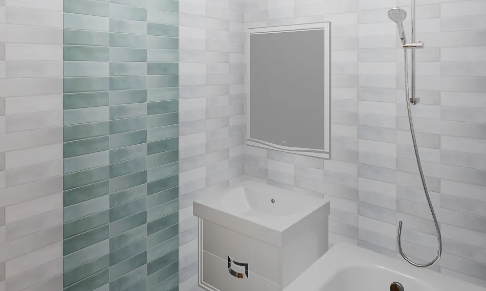 Готовый интерьер к коллекции Alma Ceramica Style (~50 000 ₽)