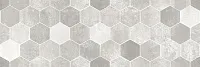 Декор Гексацемент серая, 20x60 8 мм, арт. 1064-0294