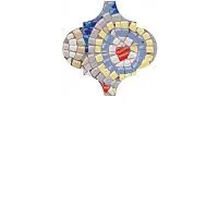 Декор Арабески Майолика Гауди глянц, 6,5x6,5 7 мм, арт. OP/A170/65000