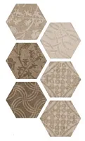 Керамогранит Hexagon Atlas Patchword Warm, 21,6x25