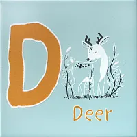 Декор Зоопарк "D" матовый мат, 20x20 6,9 мм, арт. OS/A239/5185