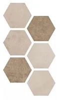 Керамогранит Hexagon Atlas Multi Warm, 21,6x25