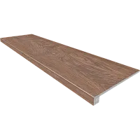 Ступень Eucalyptus Steptrade SI02 Комплект прямоугол бортик без насечек + Подступенок мат 33x120 арт. 39147