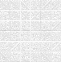 Плитка Ла-Виллет белый, 30,1x30,1 6,9 мм, арт. 21023