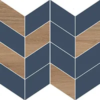 Декор Love You Navy B сатиновая синий мат, 29x29 11 мм, арт. O-LYN-WIE031