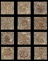 Вставка Olambrilla Dolomite Fortune Bone лап, 7x7
