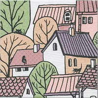 Декор Городок 2 матовый мат, 20x20 6,9 мм, арт. OS/A225/5009