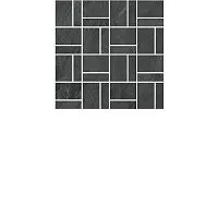 Декор Про Слейт антрацит мозаичный мат, 30x30 11 мм, арт. T021/DD2039