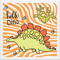 Декор Динозаврики 3 матовый мат, 20x20 6,9 мм, арт. OP/A228/5009